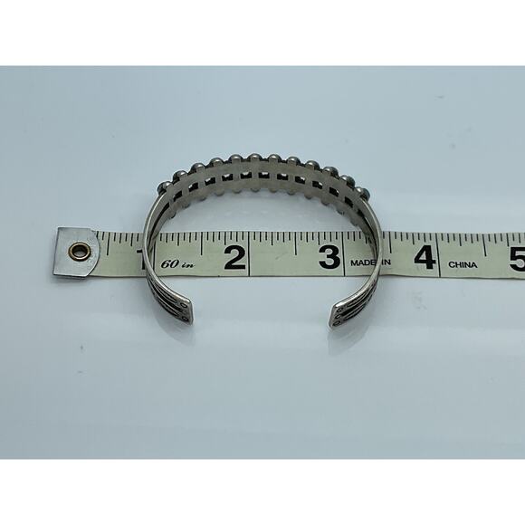 Fred Harvey Bell Trading Sterling Silver 925 Turquoise Cuff Bracelet - Picture 13 of 16